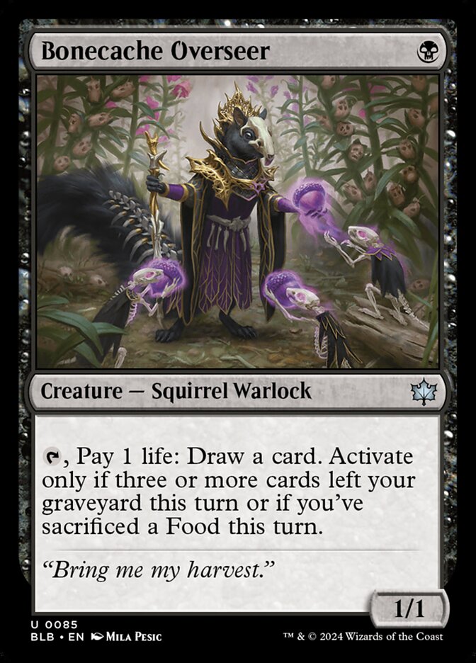 Bonecache Overseer — Bloomburrow 85/398
