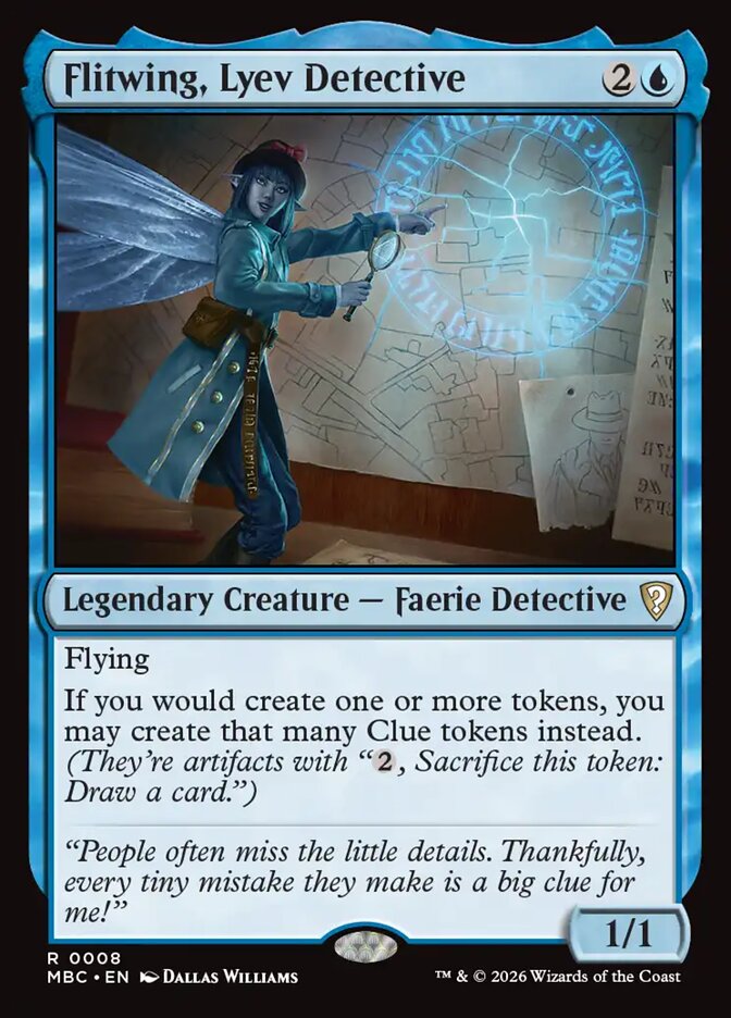 Flitwing, Lyev Detective — Mystery Booster Commander Edition 8/80