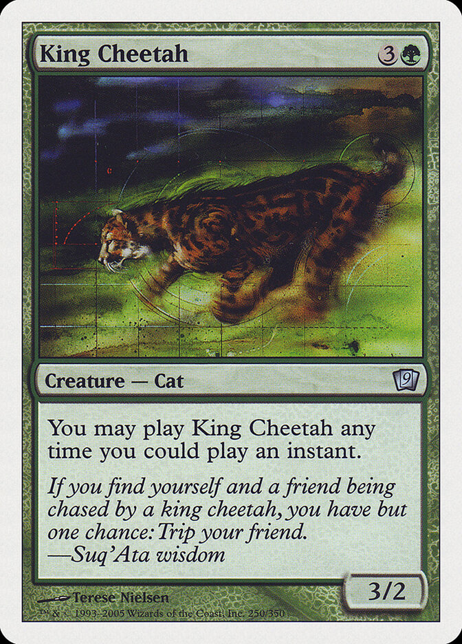 King Cheetah — Ninth Edition 250/709