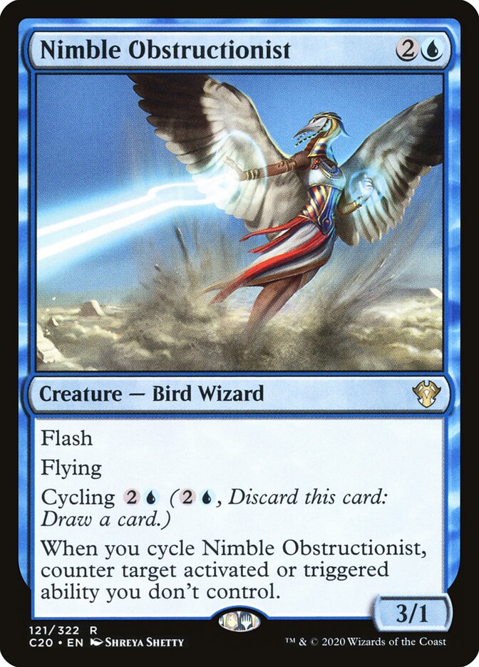 Nimble Obstructionist — Commander 2020 121/322
