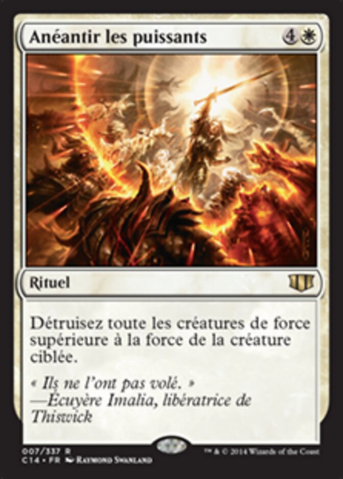 Anéantir les puissants — Commander 2014 7/337