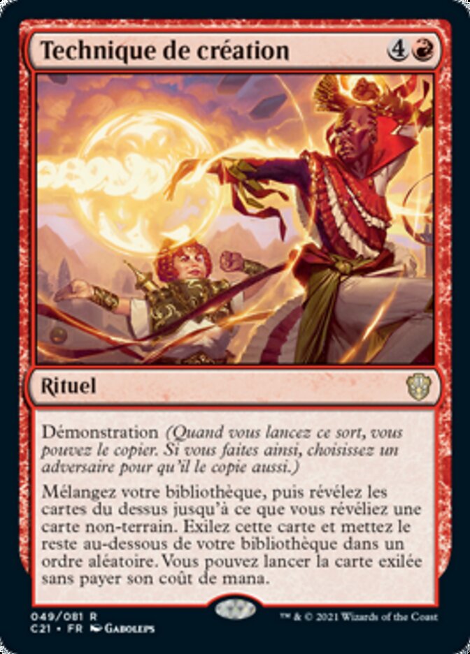 Technique de création — Commander 2021 49/409