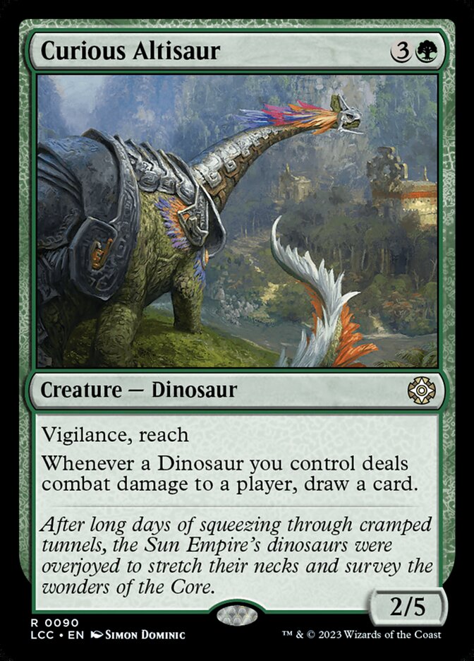 Curious Altisaur — The Lost Caverns of Ixalan Commander 90/370