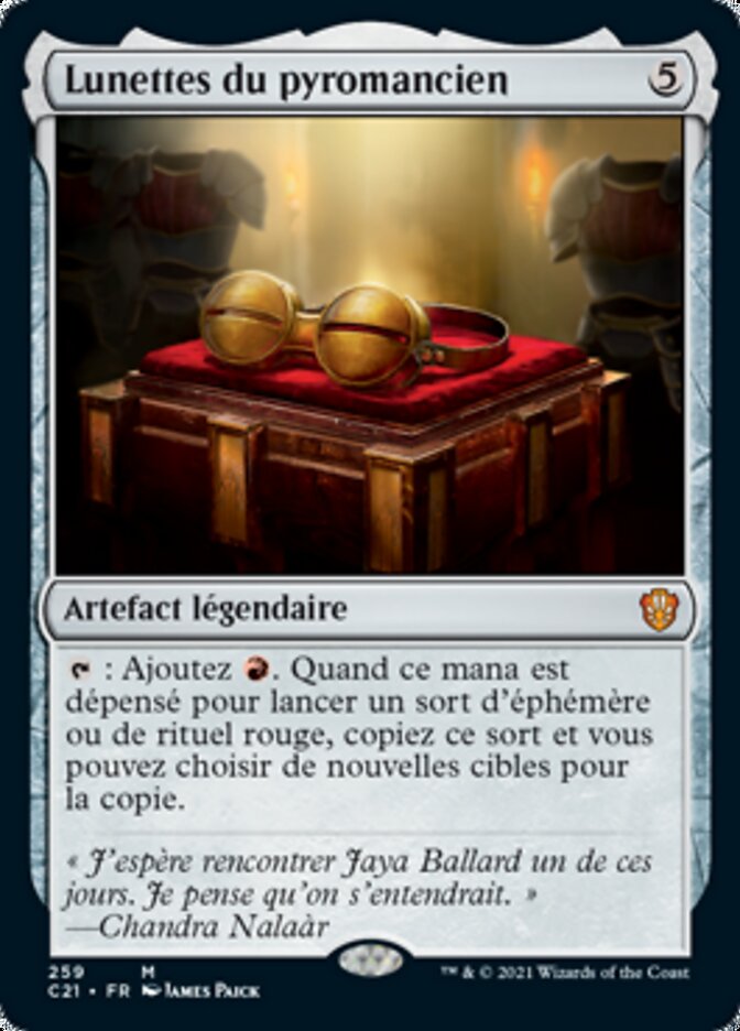 Lunettes du pyromancien — Commander 2021 259/409