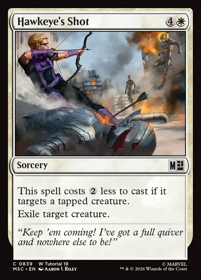 Hawkeye's Shot — Marvel Super Heroes Commander 839/866