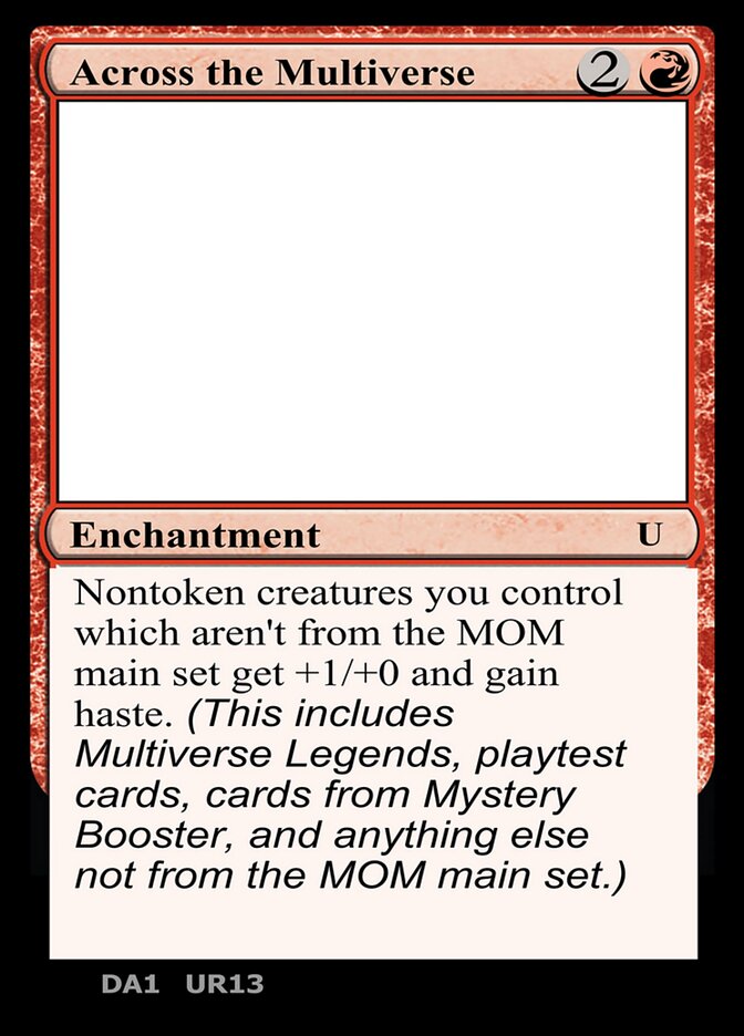 Across the Multiverse — Unknown Event UR13b/512
