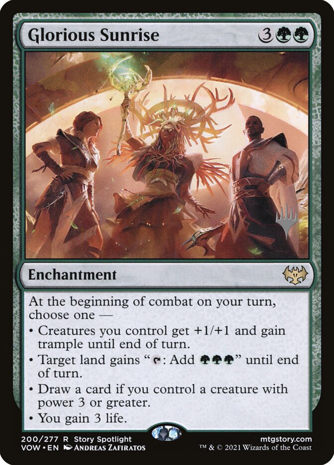 Glorious Sunrise — Innistrad: Crimson Vow Promos 200p/121