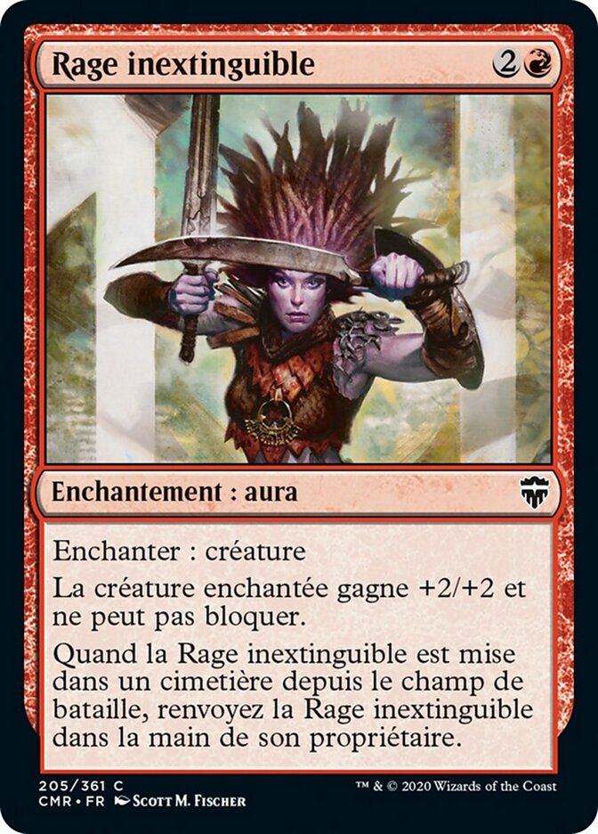 Rage inextinguible — Commander Legends 205/718
