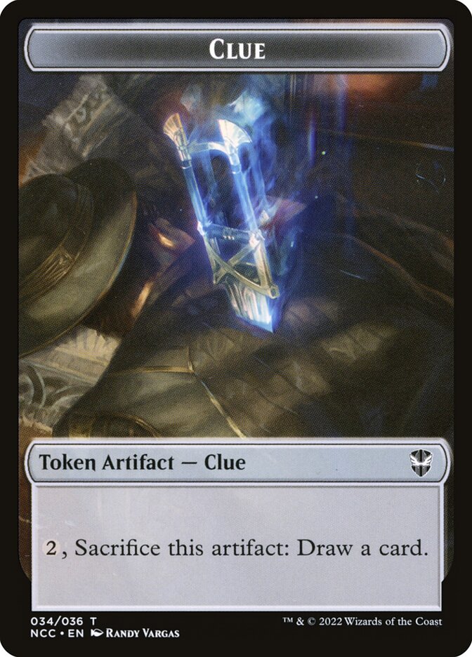 Clue — New Capenna Commander Tokens 34/36