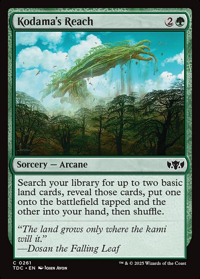Portée du kodama — Tarkir: Dragonstorm Commander 261/413