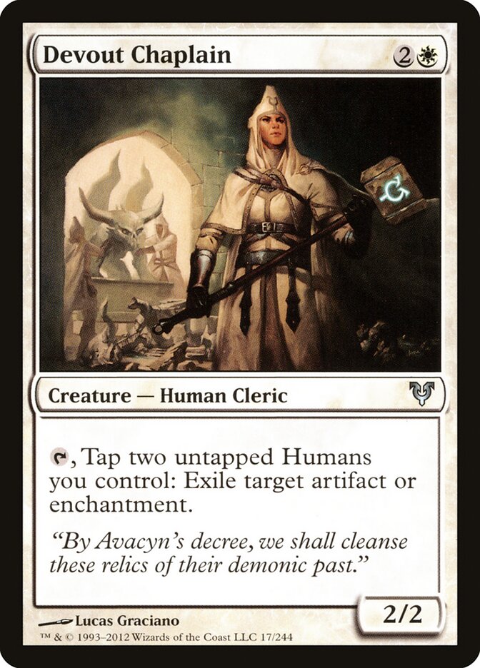Devout Chaplain — Avacyn Restored 17/244