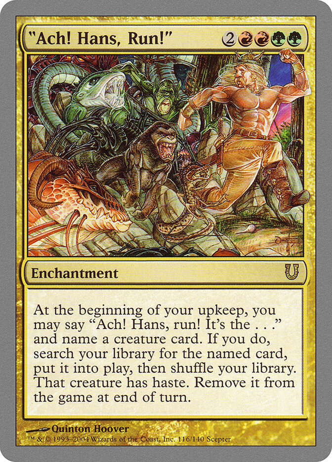 "Ach! Hans, Run!" — Unhinged 116/168