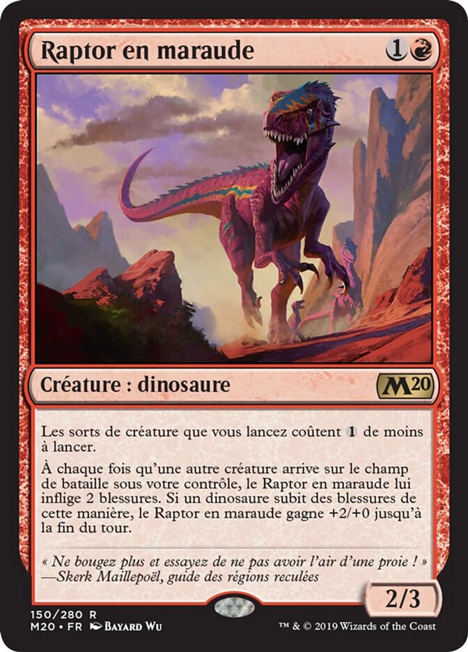 Raptor en maraude — Core Set 2020 150/345