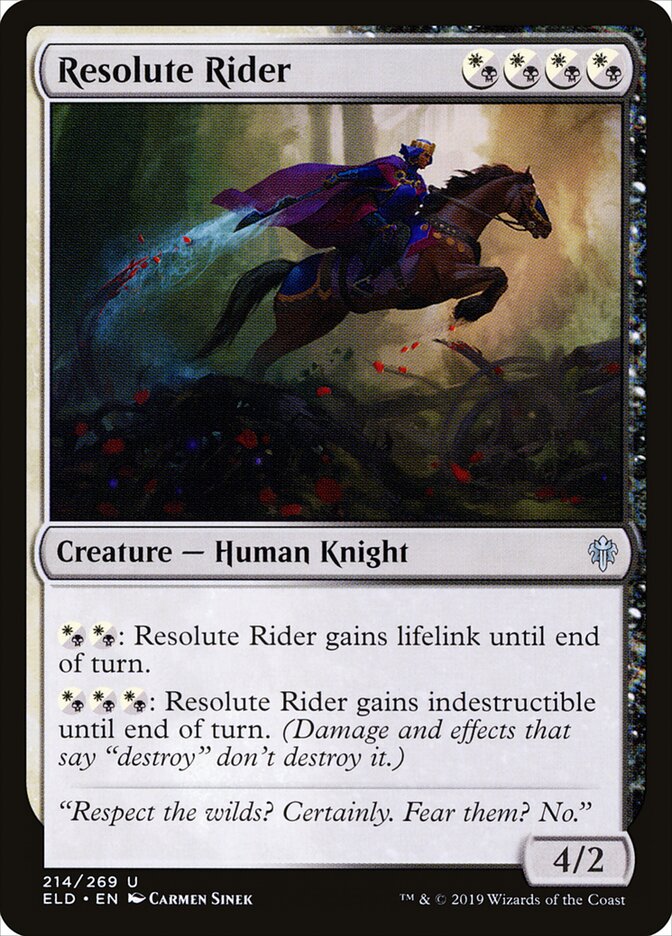 Resolute Rider — Throne of Eldraine 214/398