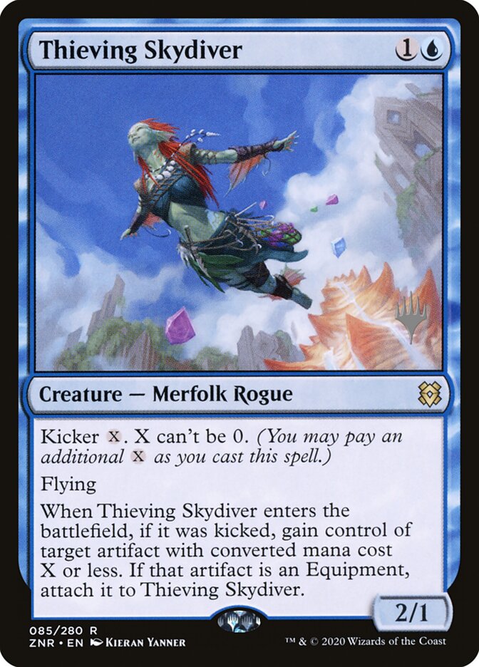 Thieving Skydiver — Zendikar Rising Promos 85p/153