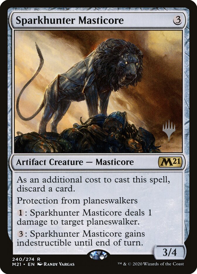Sparkhunter Masticore — Core Set 2021 Promos 240p/137