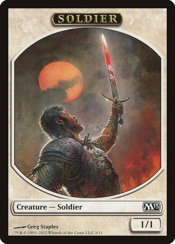 Soldier — Magic 2013 Tokens 3/11