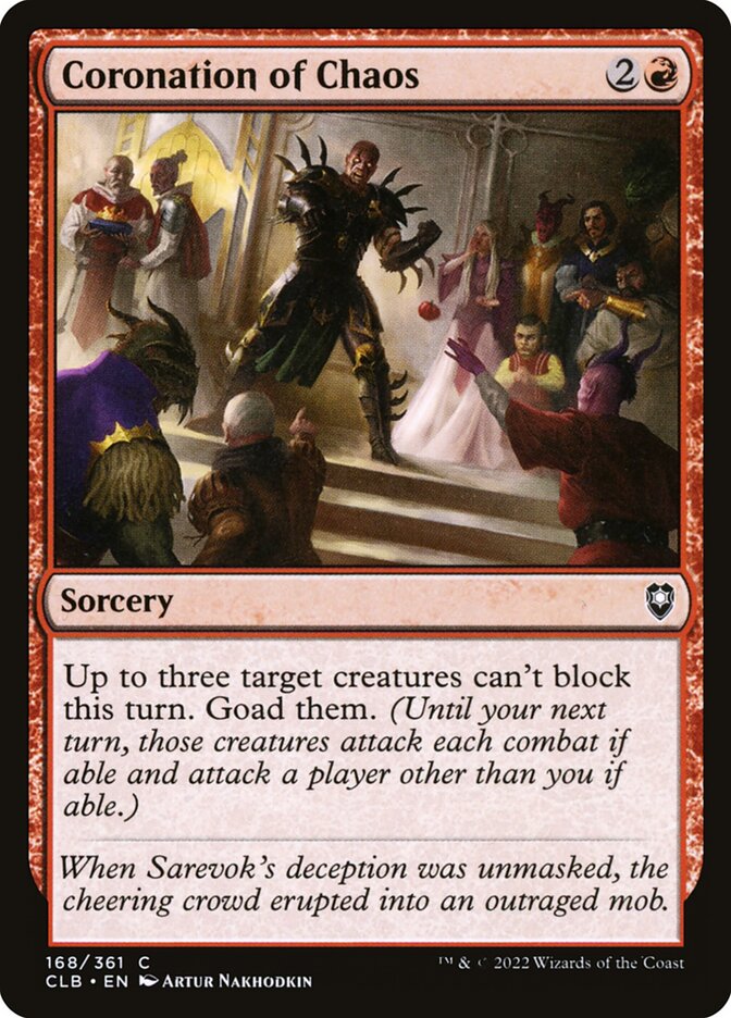 Coronation of Chaos — Commander Legends: Battle for Baldur's Gate 168/936