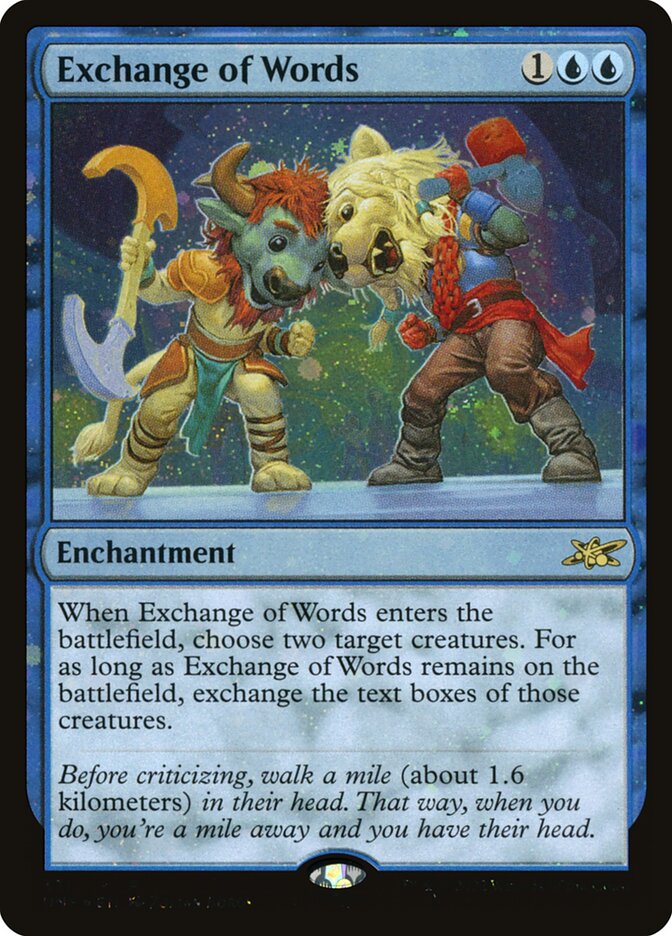 Exchange of Words — Unfinity 331/639