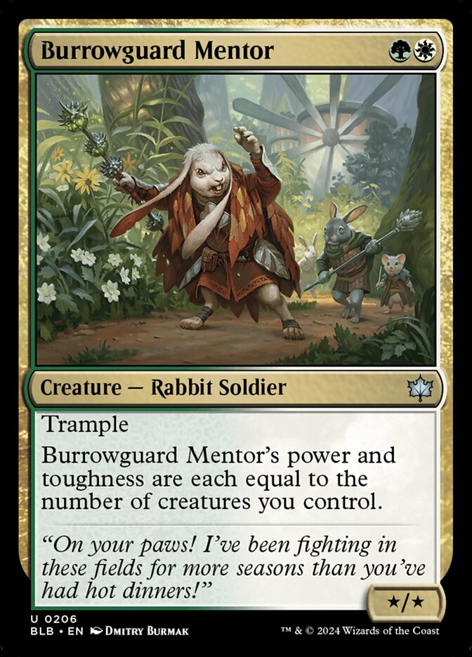 Burrowguard Mentor — Bloomburrow 206/398
