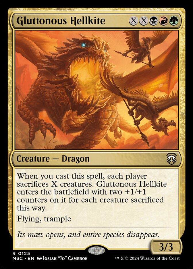 Gluttonous Hellkite — Modern Horizons 3 Commander 125/398