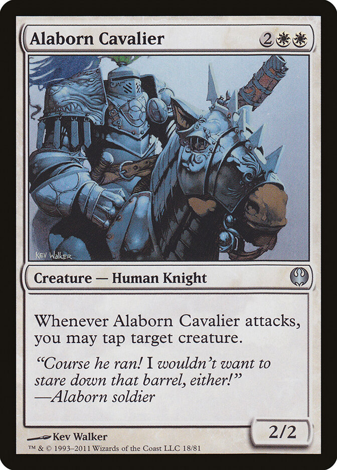 Alaborn Cavalier — Duel Decks: Knights vs. Dragons 18/81