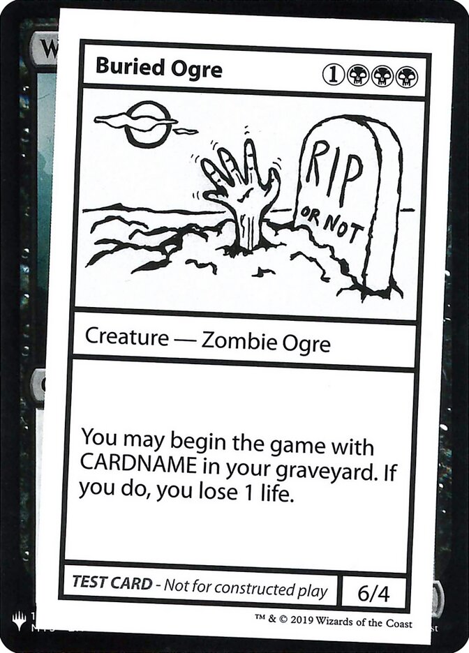Buried Ogre — Mystery Booster Playtest Cards 2019 36/121