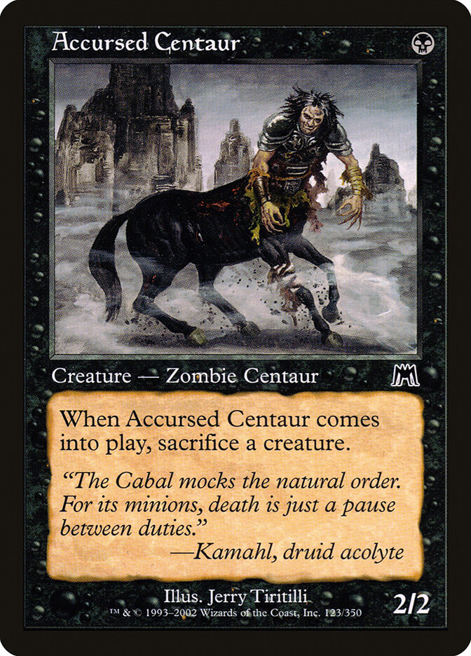 Accursed Centaur — Onslaught 123/350
