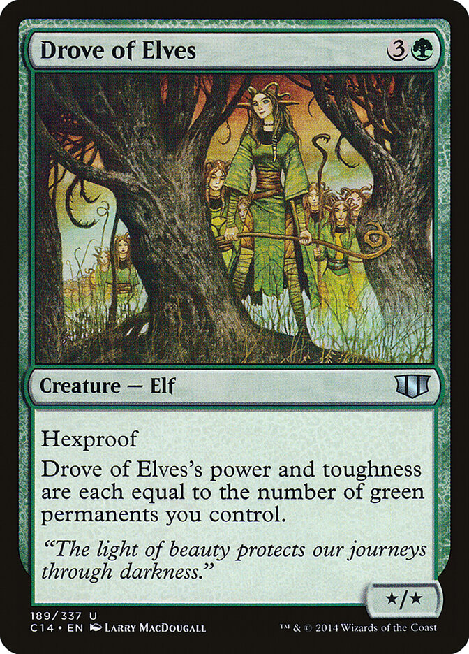 Drove of Elves — Commander 2014 189/337