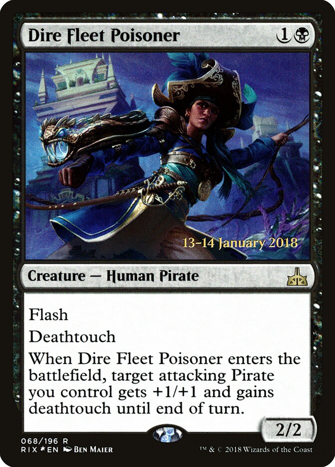 Dire Fleet Poisoner — Rivals of Ixalan Promos 68s/98