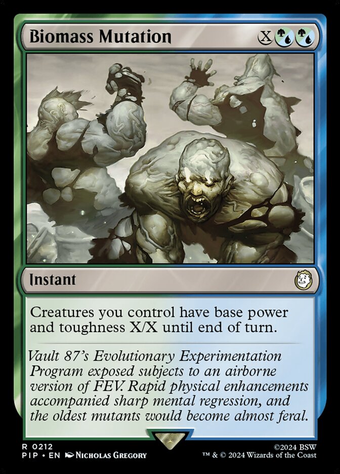 Biomass Mutation — Fallout 212/1068