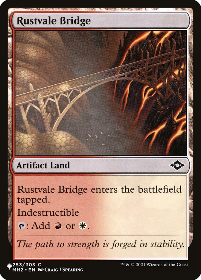 Rustvale Bridge — The List MH2-253/5581