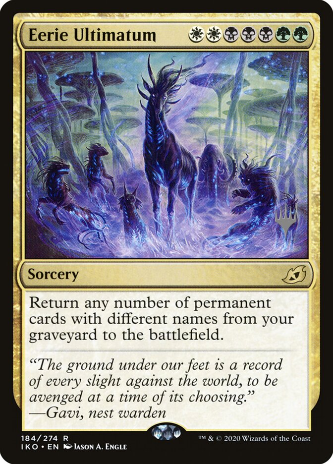 Eerie Ultimatum — Ikoria: Lair of Behemoths Promos 184p/137