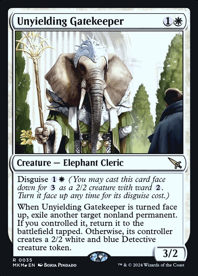 Unyielding Gatekeeper — Murders at Karlov Manor Promos 35s/180