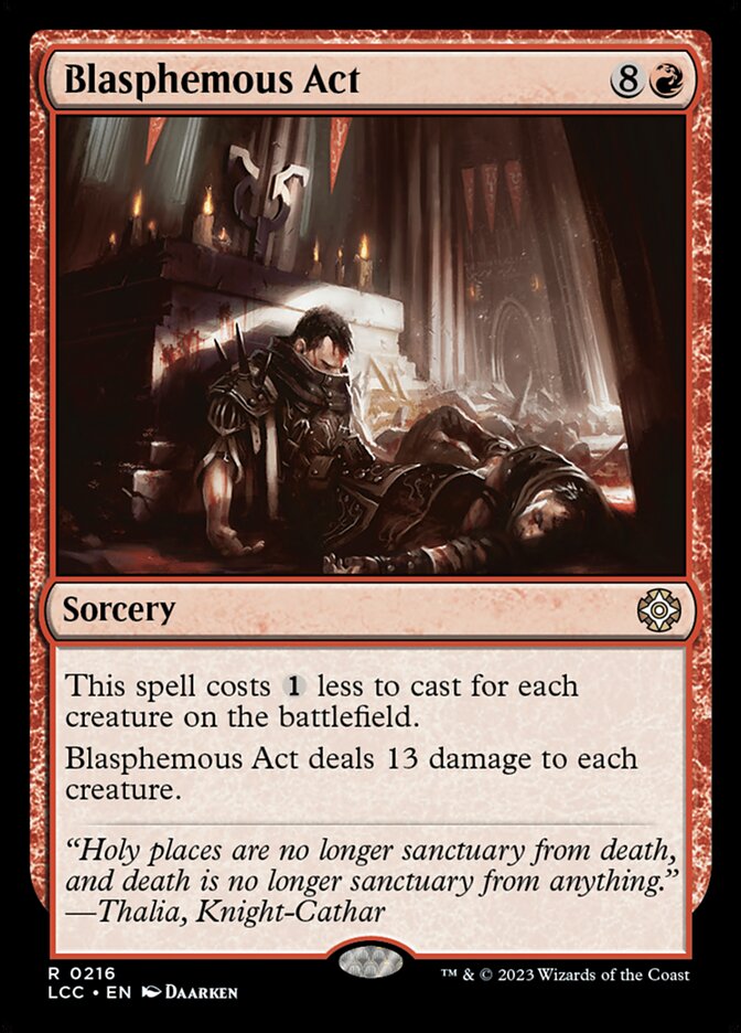Blasphemous Act — The Lost Caverns of Ixalan Commander 216/370