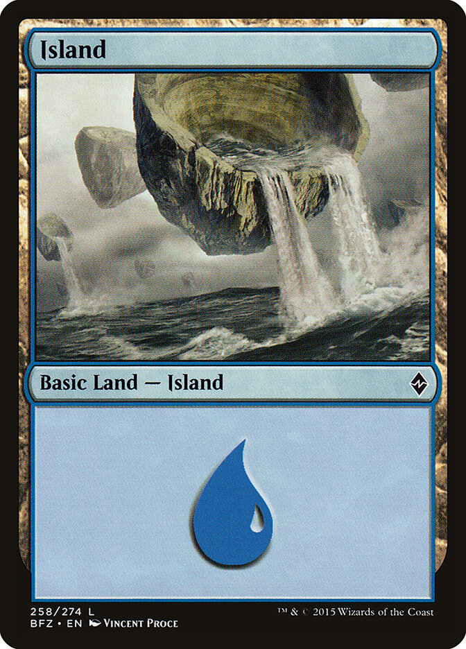 Island — Battle for Zendikar 258a/299