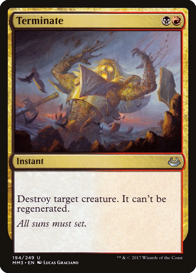 Terminate — Modern Masters 2017 194/249