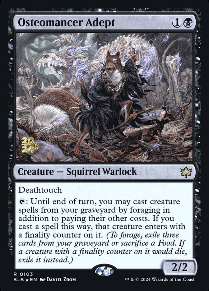 Osteomancer Adept — Bloomburrow Promos 103s/160