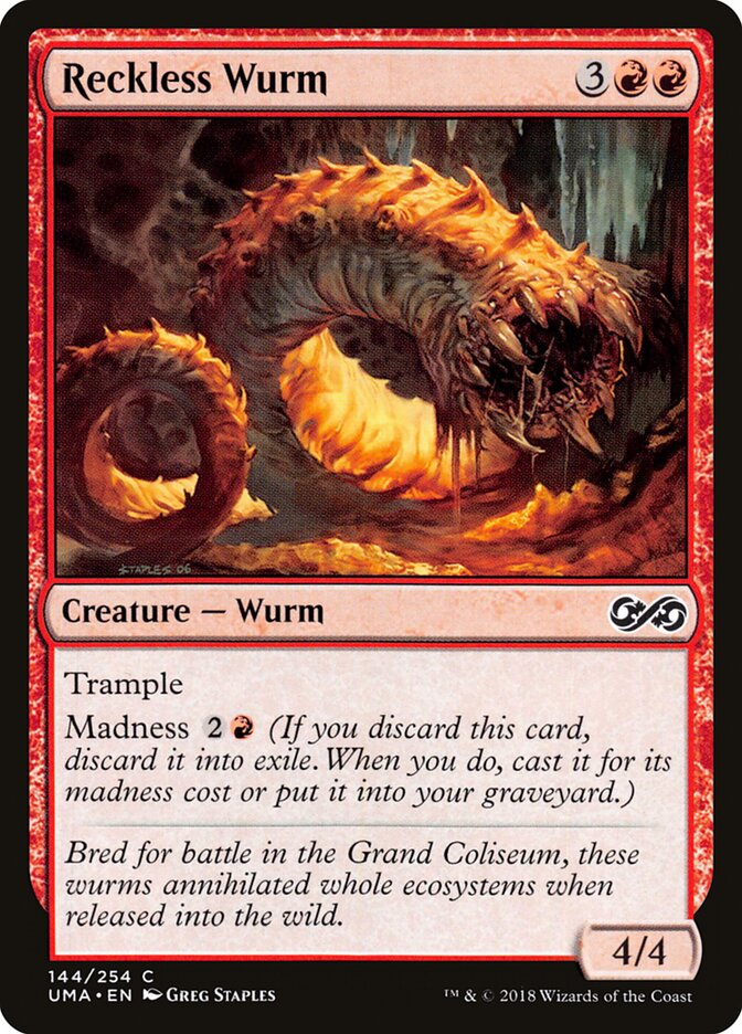 Reckless Wurm — Ultimate Masters 144/254