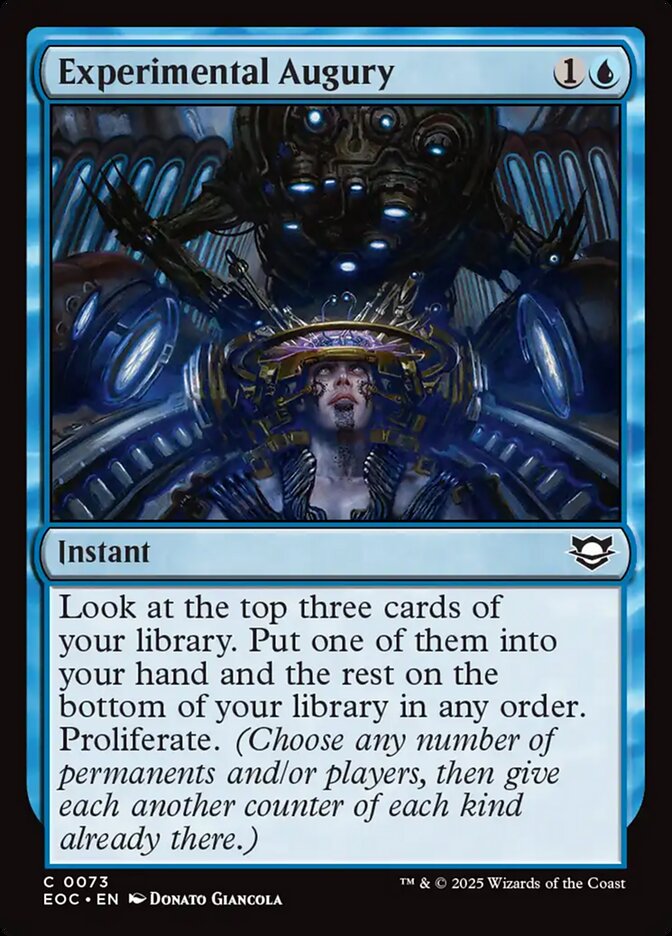 Experimental Augury — Edge of Eternities Commander 73/191