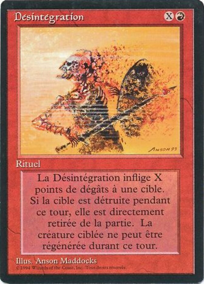 Disintegrate — Foreign Black Border 142/307