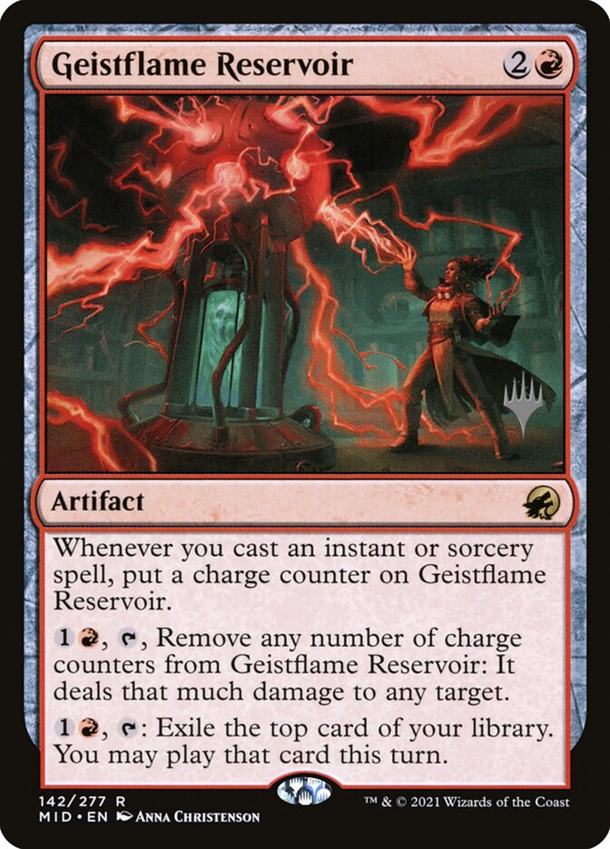 Geistflame Reservoir — Innistrad: Midnight Hunt Promos 142p/155