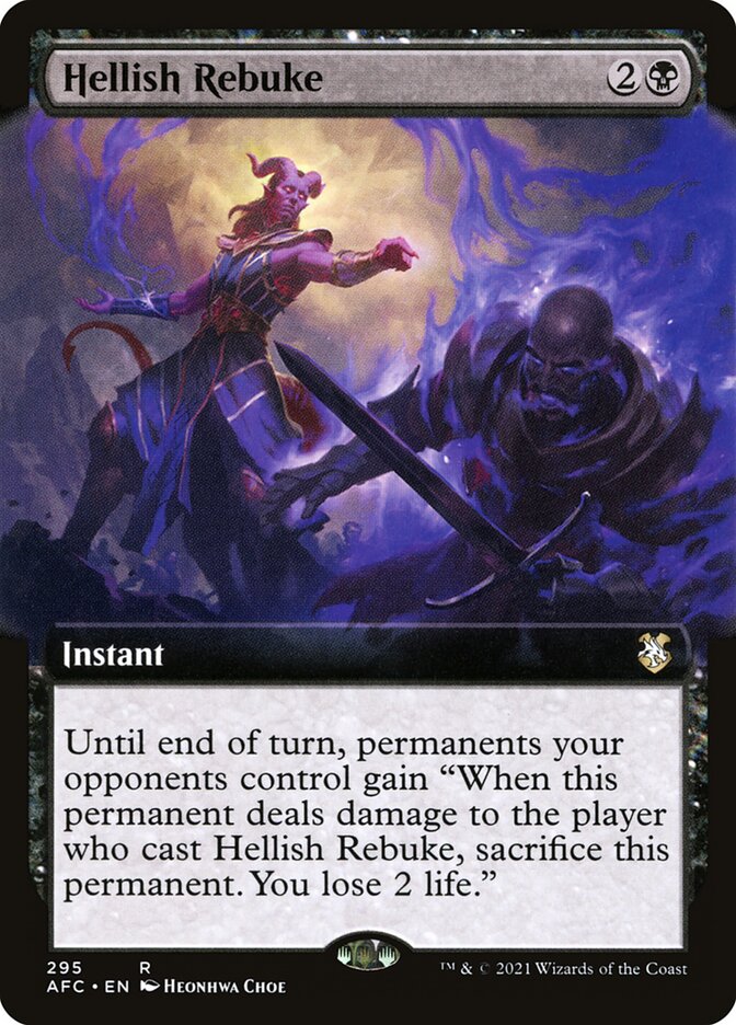Hellish Rebuke — Forgotten Realms Commander 295/331