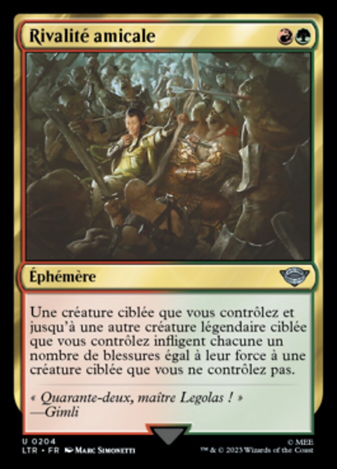 Rivalité amicale — The Lord of the Rings: Tales of Middle-earth 204/856