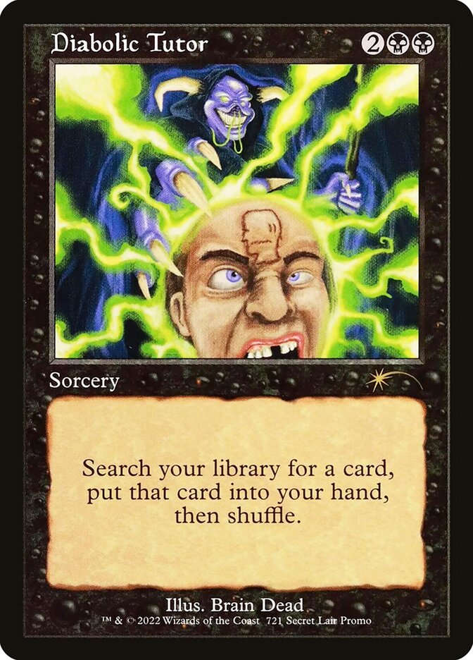 Diabolic Tutor — Secret Lair Drop 721/2754