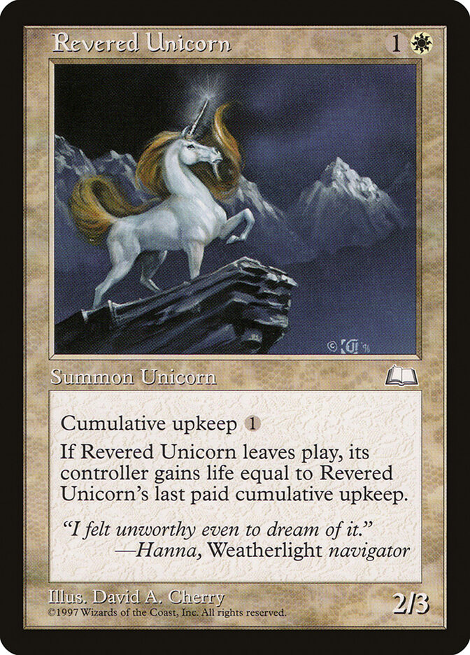 Revered Unicorn — Weatherlight 23/167
