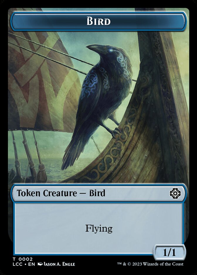 Bird — The Lost Caverns of Ixalan Commander Tokens 2/18