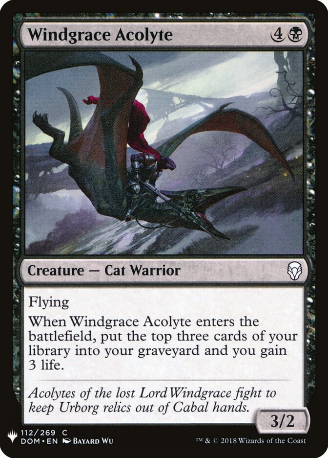 Windgrace Acolyte — The List DOM-112/5581
