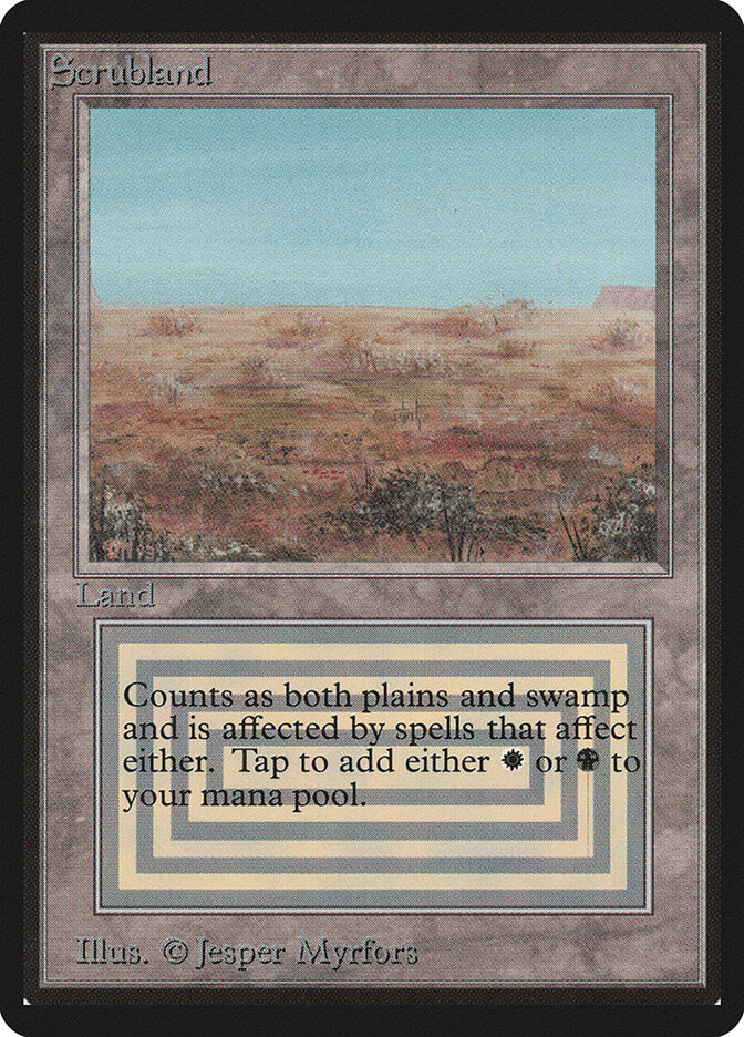 Scrubland — Limited Edition Beta 282/302