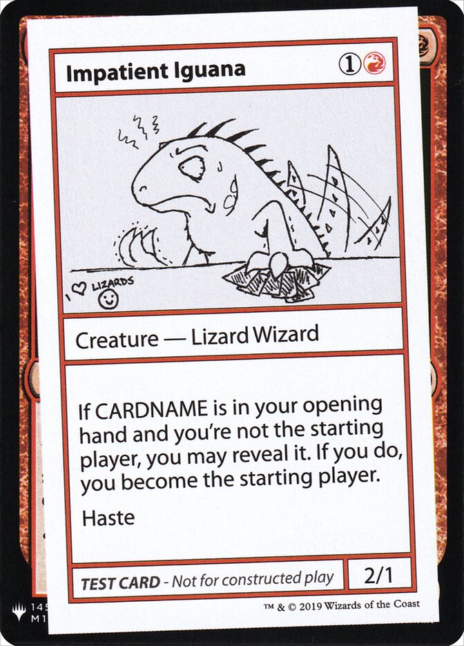Impatient Iguana — Mystery Booster Playtest Cards 2019 55/121